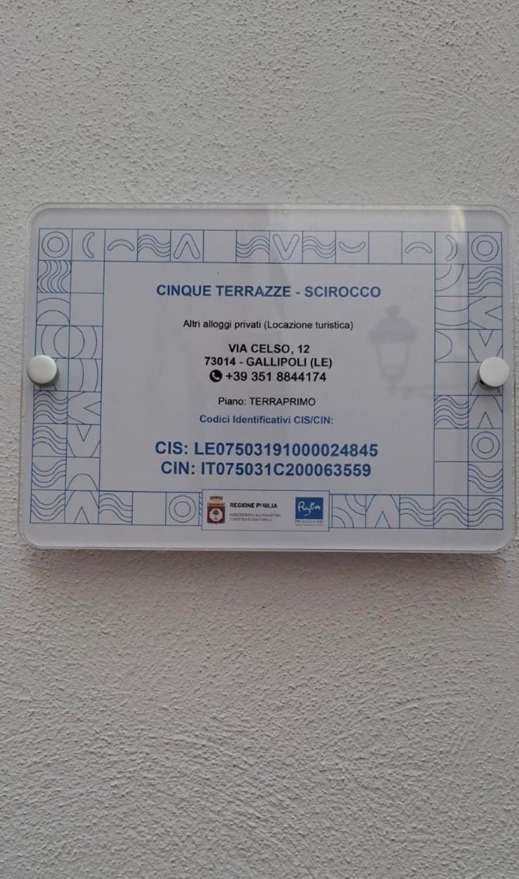 Cinque Terrazze - Scirocco Gallipoli Exterior foto